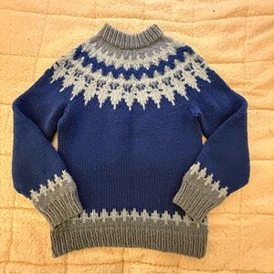 Cozy Blue and Gray Women's Sweater